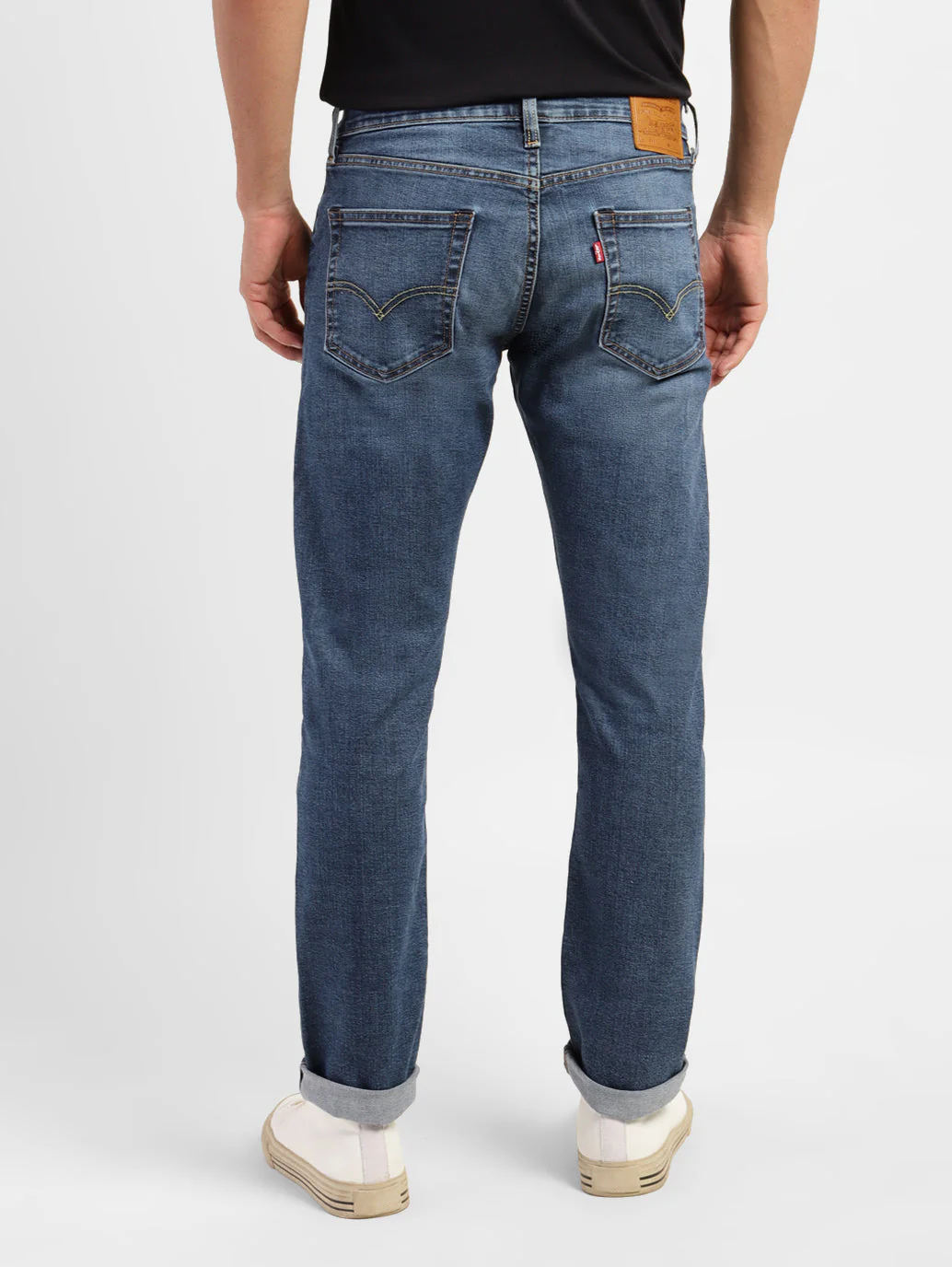 Men's 511 Blue Slim Fit Mid Rise Jeans - Image 3