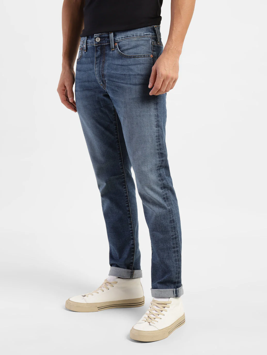 Men's 511 Blue Slim Fit Mid Rise Jeans - Image 5