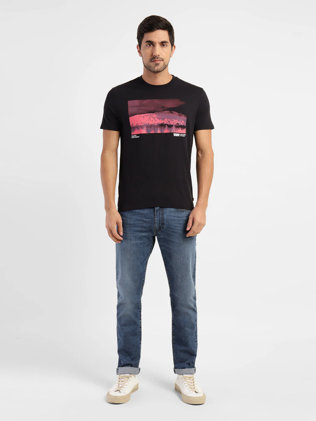 Men's 511 Blue Slim Fit Mid Rise Jeans - Image 6