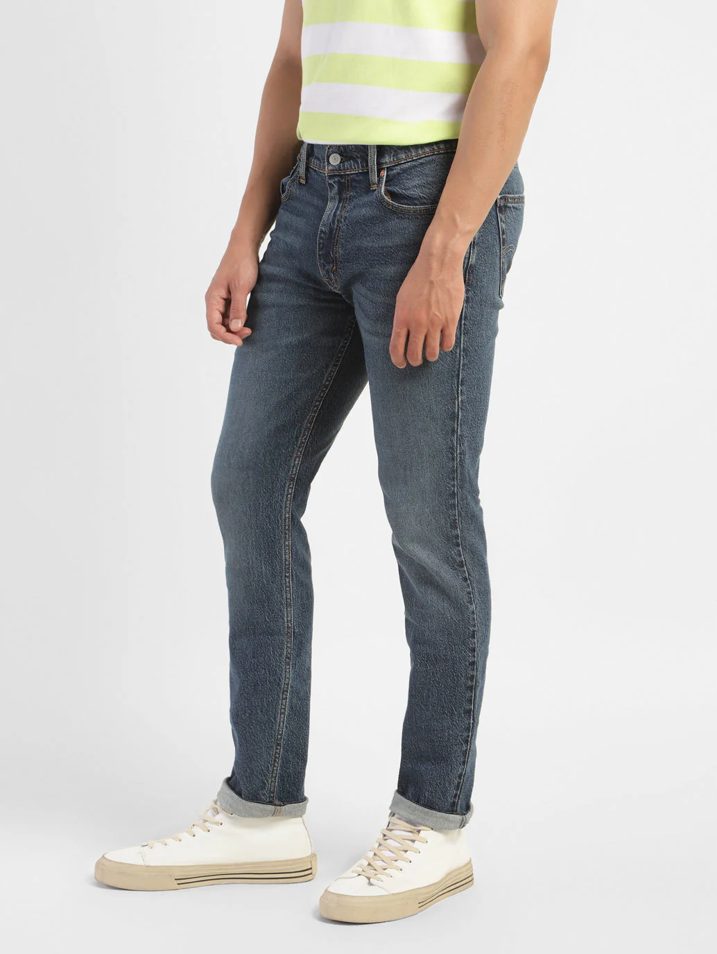 Men's 511 Blue Slim Fit Mid Rise Jeans - Image 5