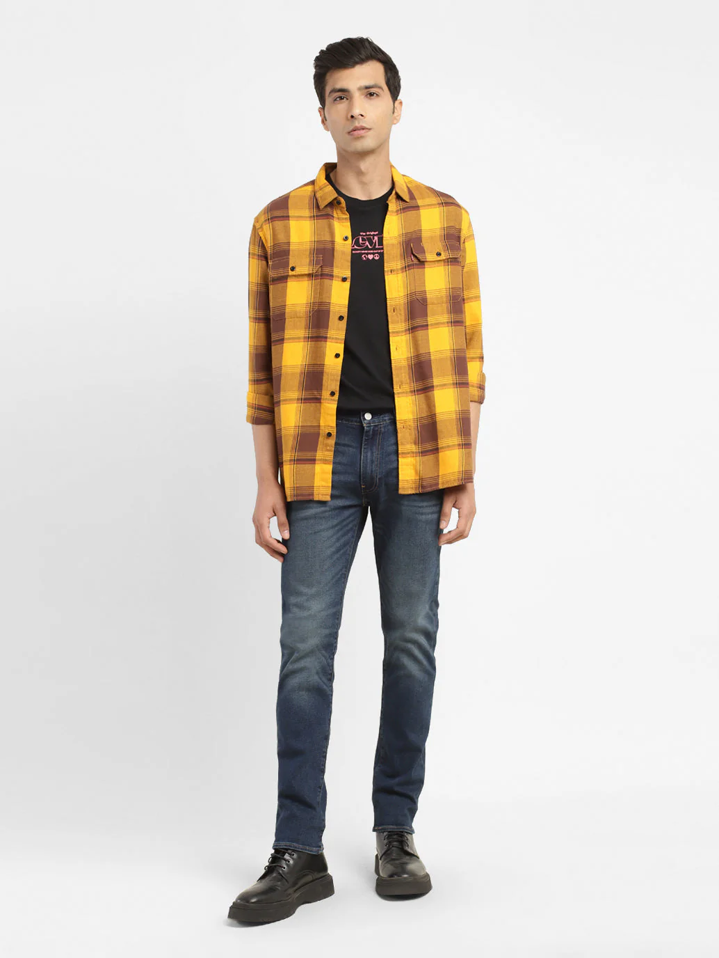Men's 511 Blue Slim Fit Mid Rise Jeans - Image 6