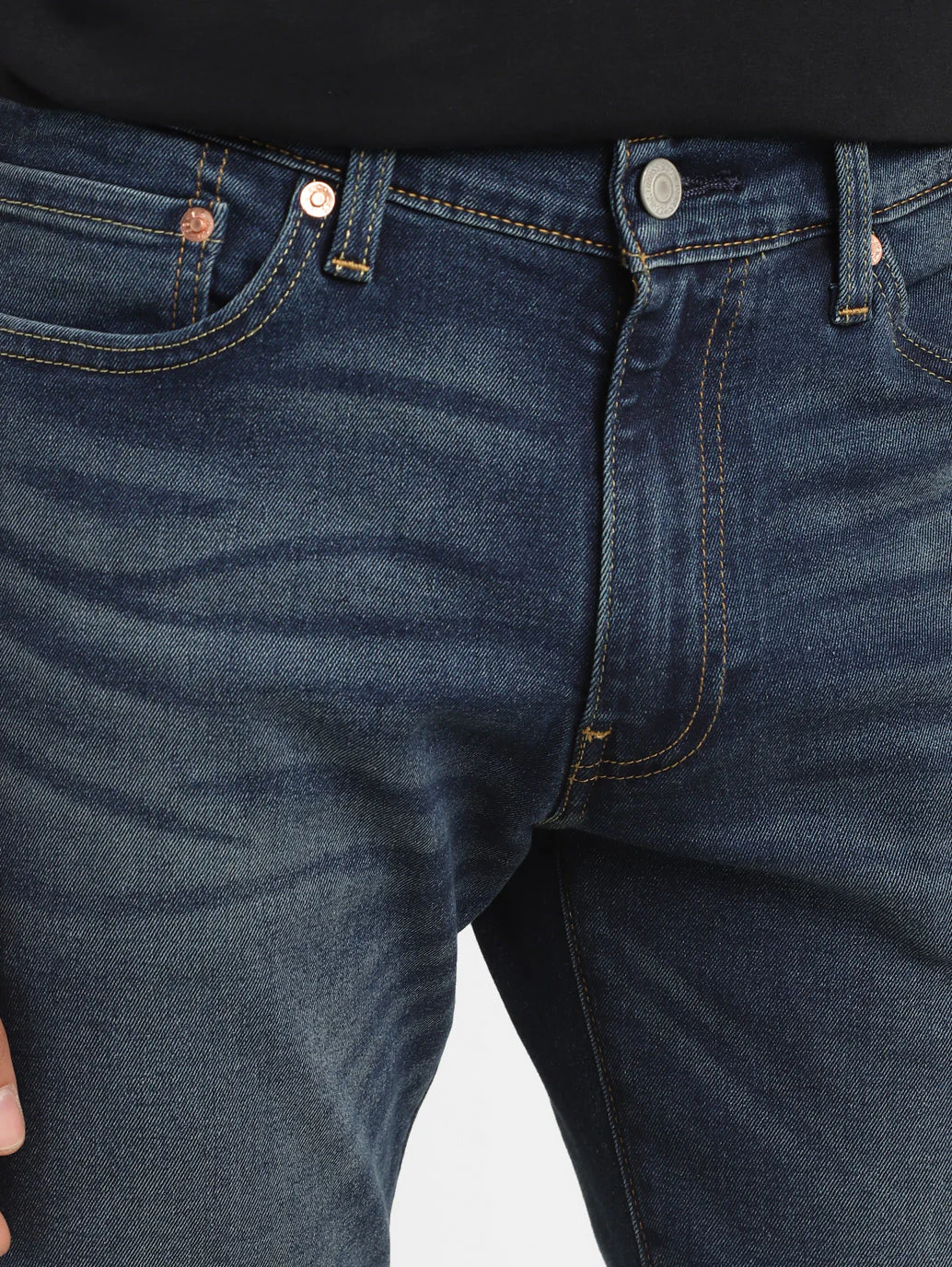 Men's 511 Blue Slim Fit Mid Rise Jeans - Image 7
