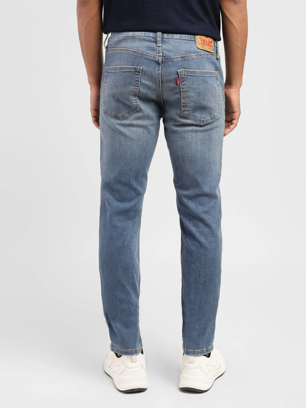 Men's 511 Blue Slim Fit Mid Rise Jeans - Image 3