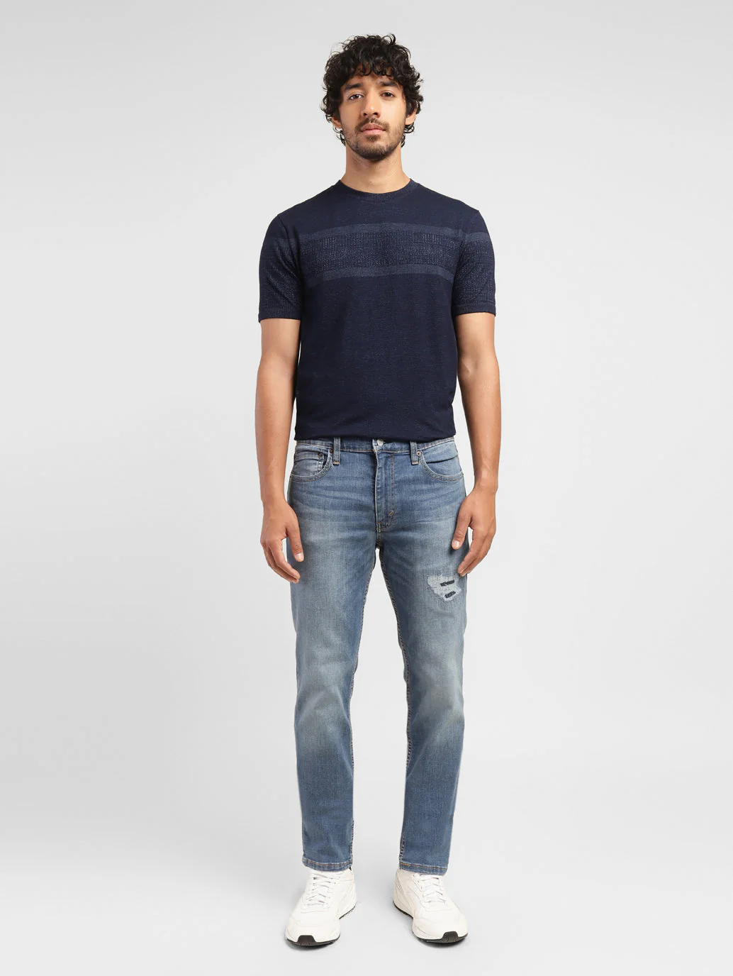 Men's 511 Blue Slim Fit Mid Rise Jeans - Image 6