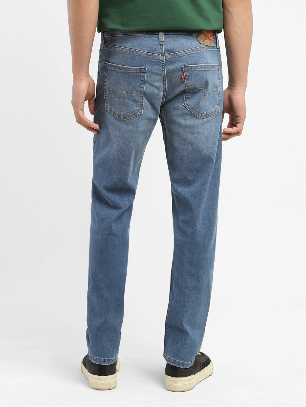 Men's 511 Blue Slim Fit Mid Rise Jeans - Image 3