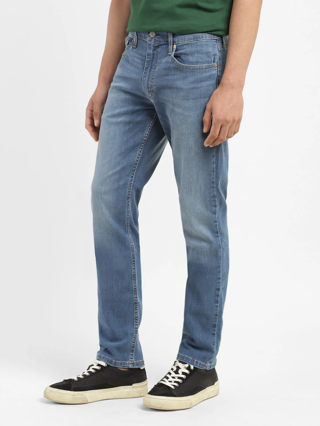 Men's 511 Blue Slim Fit Mid Rise Jeans - Image 5