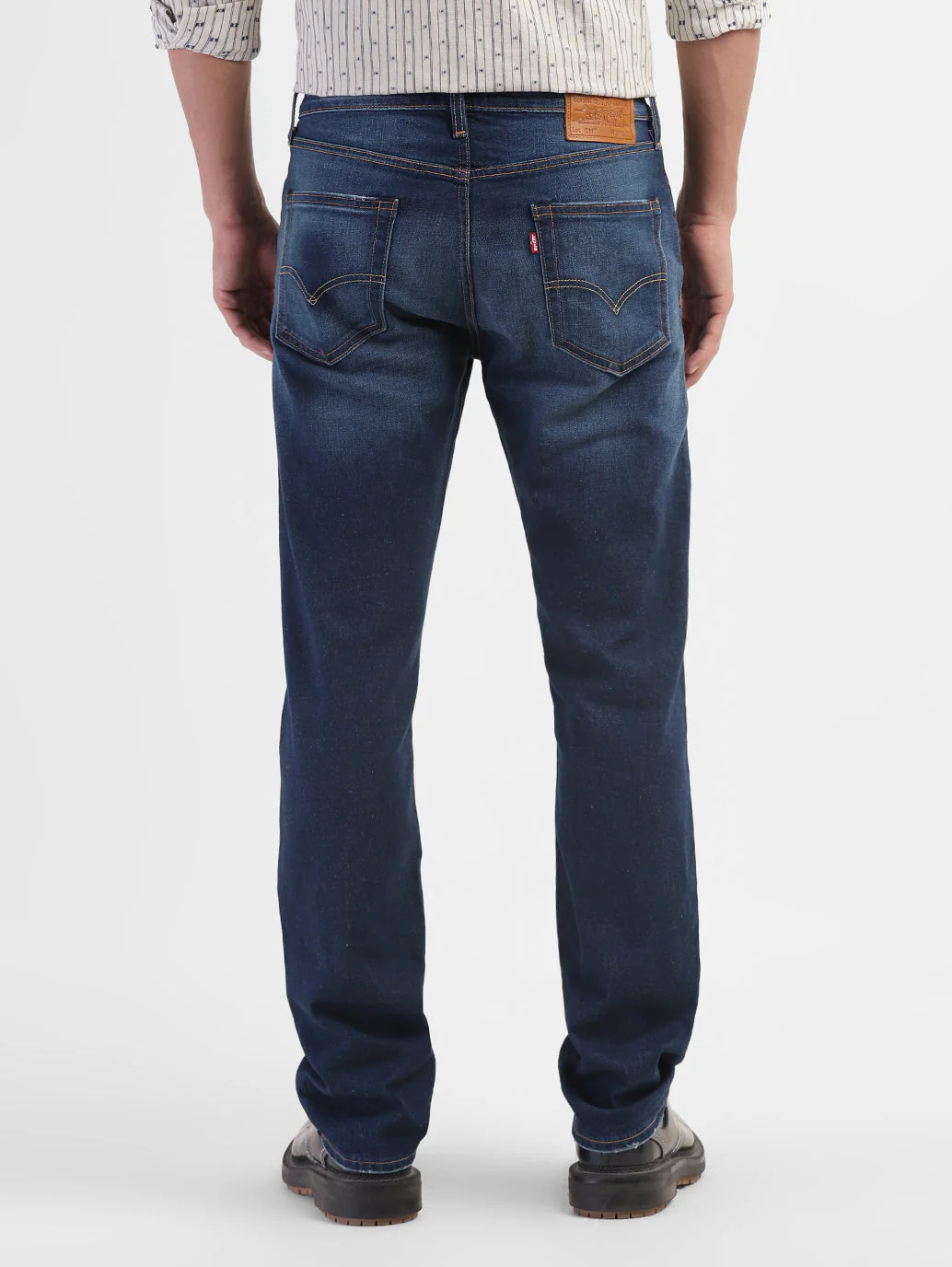 Men's 511 Blue Slim Fit Mid Rise Jeans - Image 3