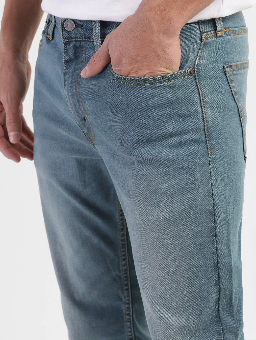 Men's 511 Blue Slim Fit Mid Rise Jeans - Image 7