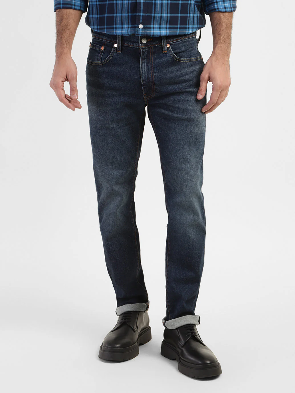 Men's 511 Blue Slim Fit Mid Rise Jeans - Image 2