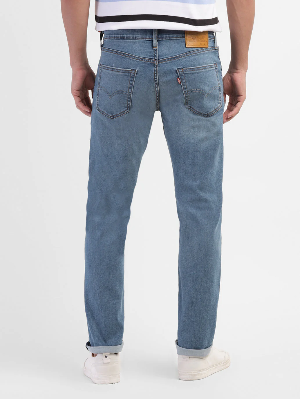 Men's 511 Blue Slim Fit Mid Rise Jeans - Image 3