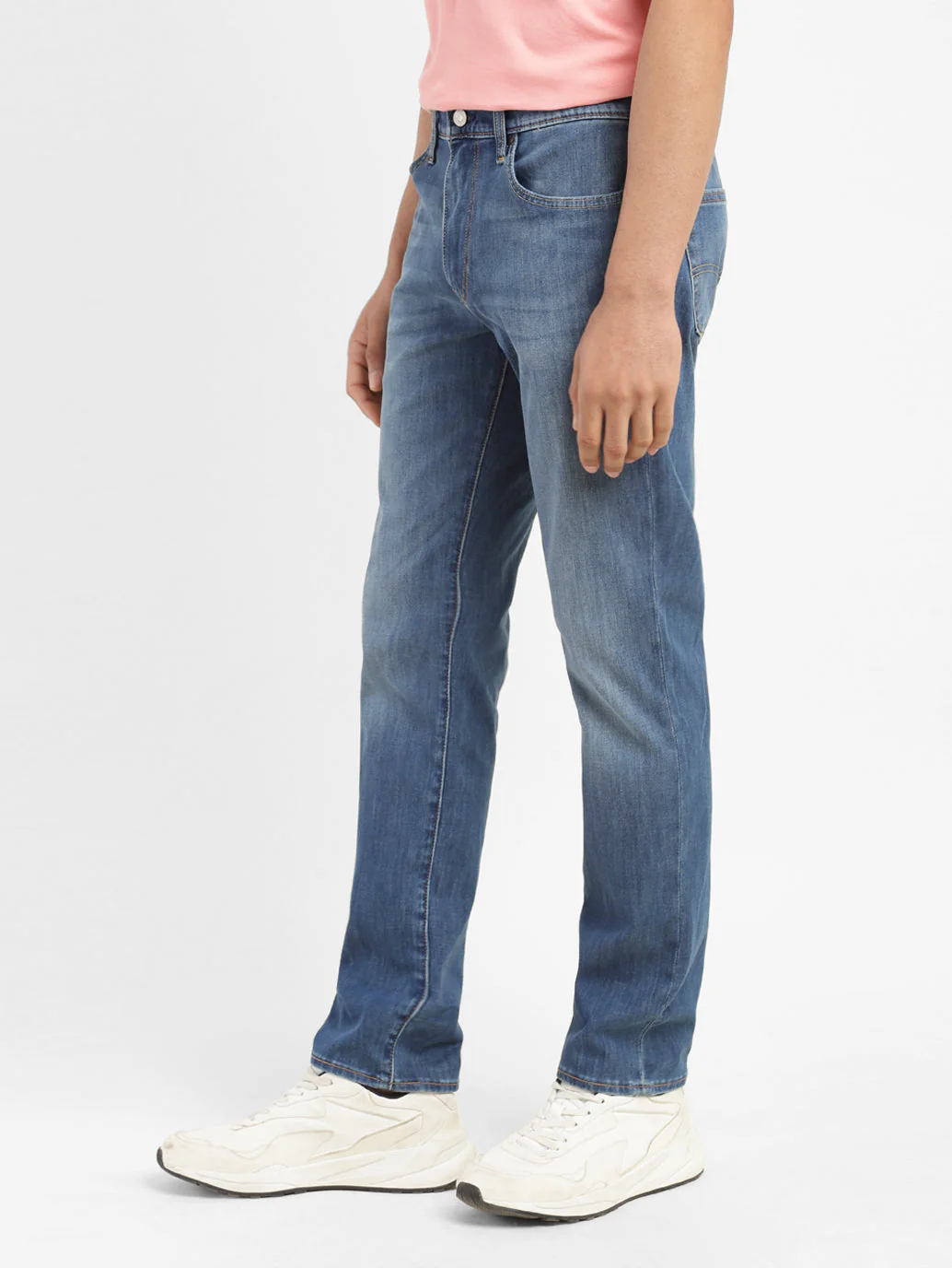 Men's 511 Blue Slim Fit Mid Rise Jeans - Image 5