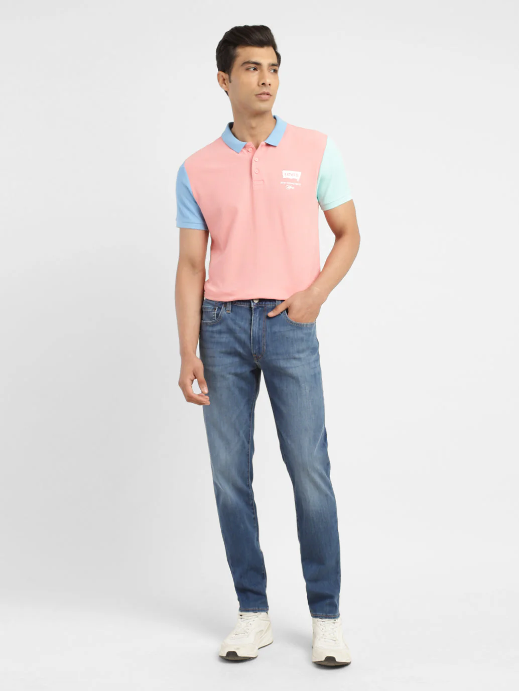 Men's 511 Blue Slim Fit Mid Rise Jeans - Image 6