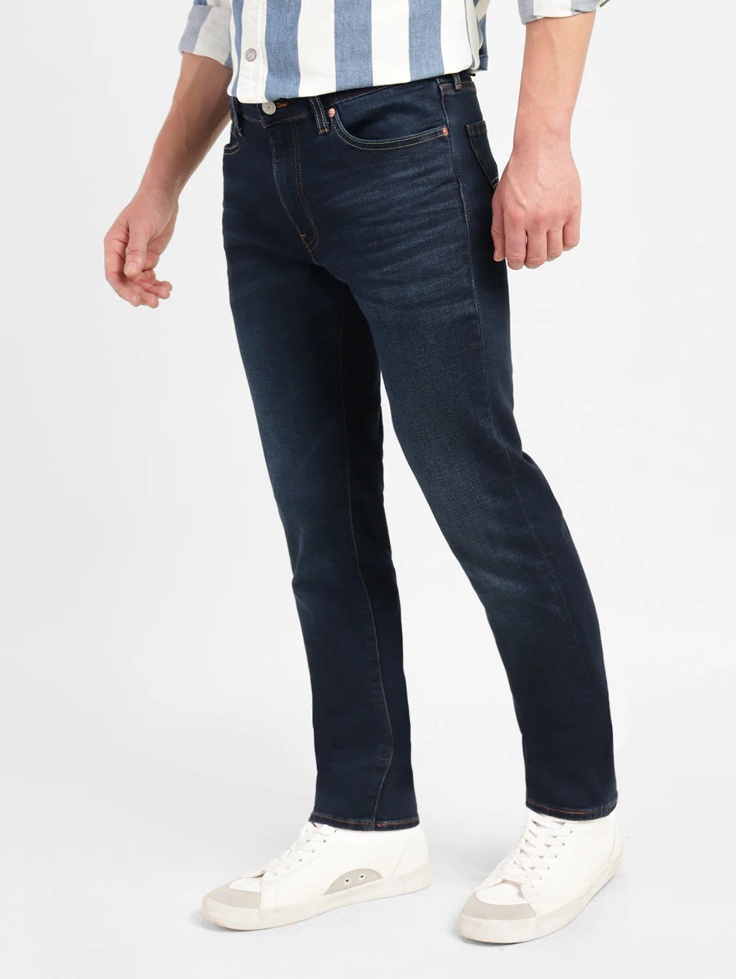 Men's 511 Blue Slim Fit Mid Rise Jeans - Image 5