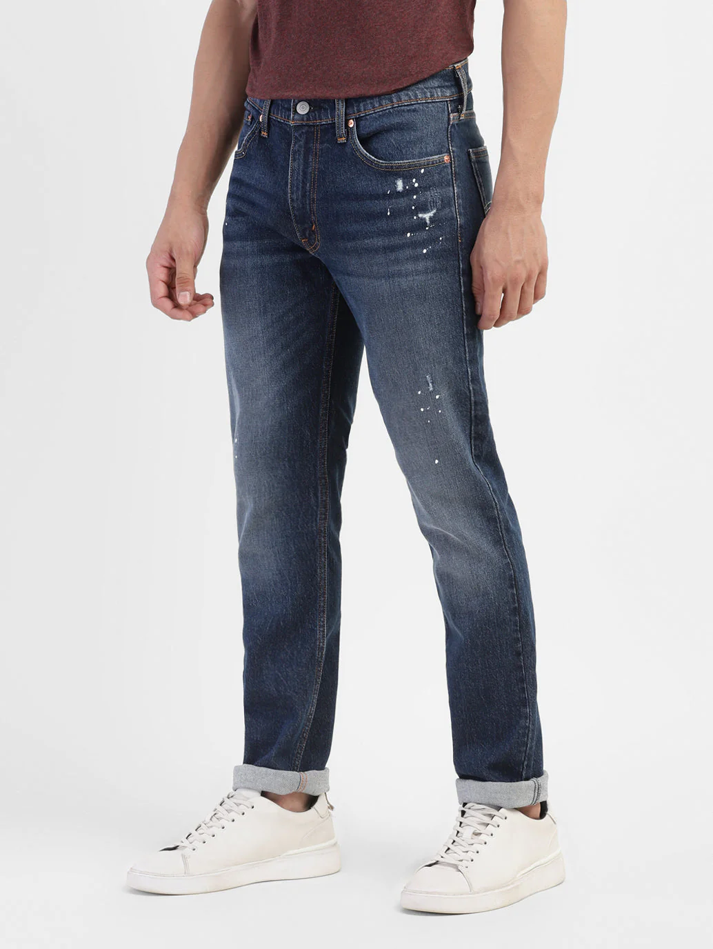 Men's 511 Blue Slim Fit Mid Rise Jeans - Image 5