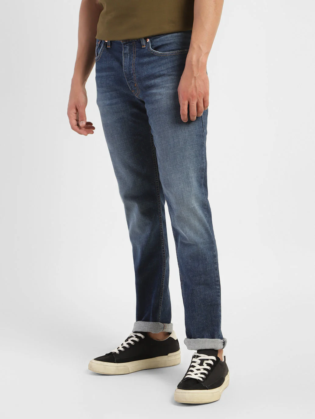 Men's 511 Blue Slim Fit Mid Rise Jeans - Image 5