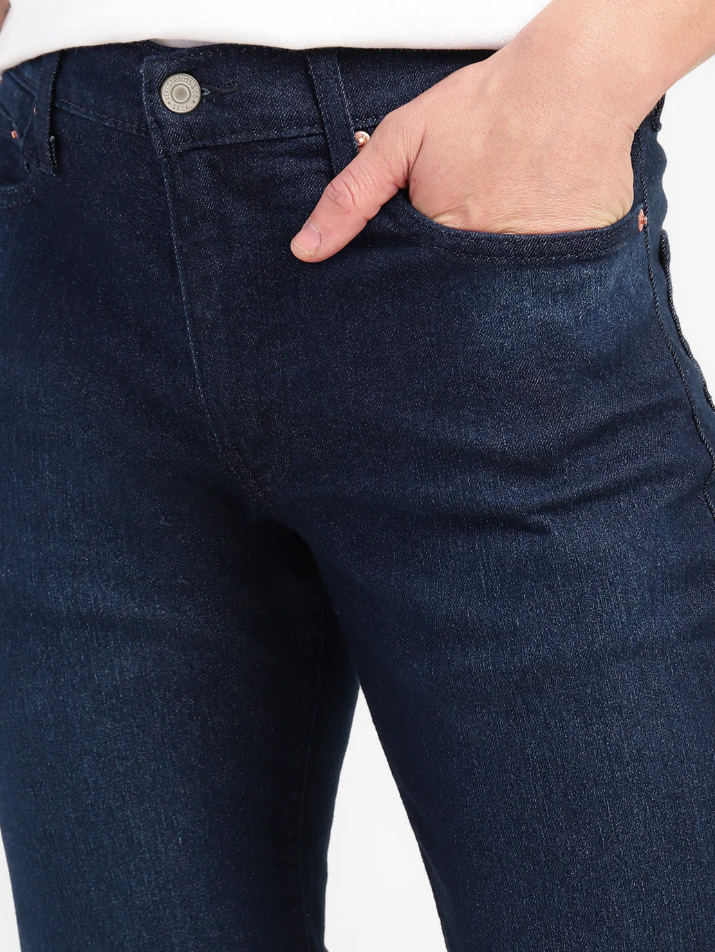 Men's 511 Blue Slim Fit Mid Rise Jeans - Image 6