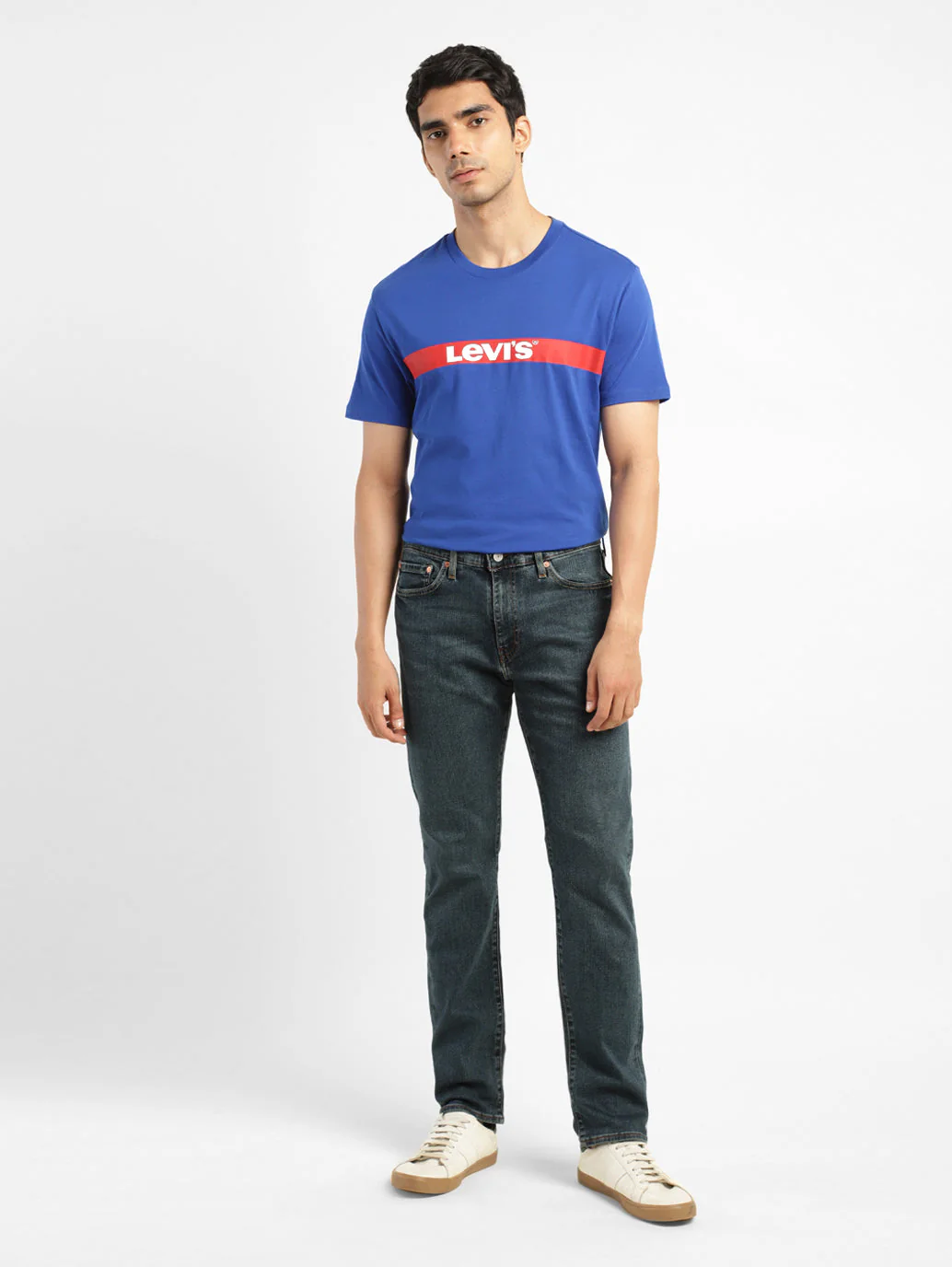 Men's 511 Blue Slim Fit Mid Rise Jeans - Image 8