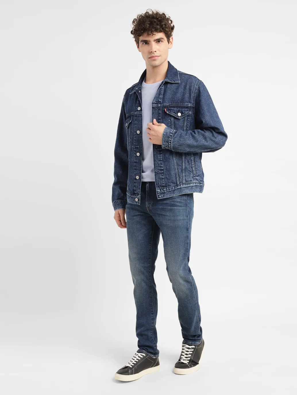 Men's 511 Blue Slim Fit Mid Rise Jeans - Image 8