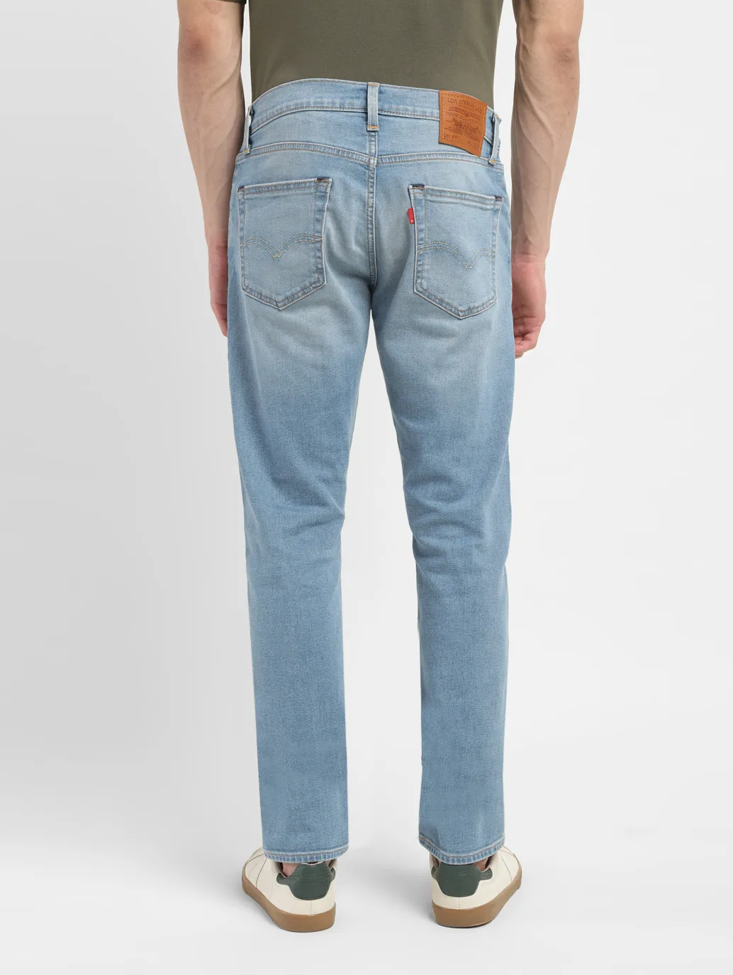 Men's 511 Blue Slim Fit Mid Rise Jeans - Image 3