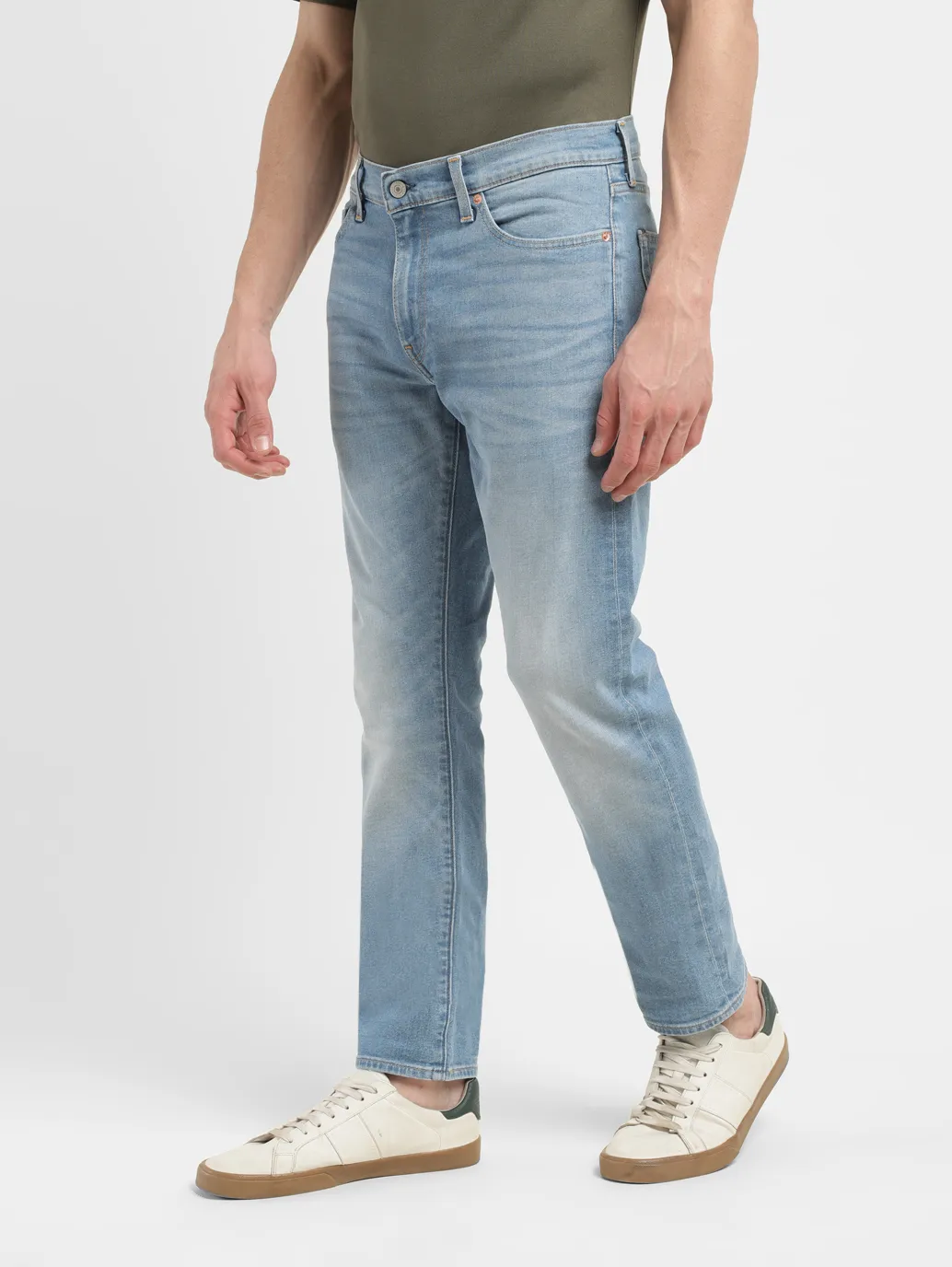 Men's 511 Blue Slim Fit Mid Rise Jeans - Image 5