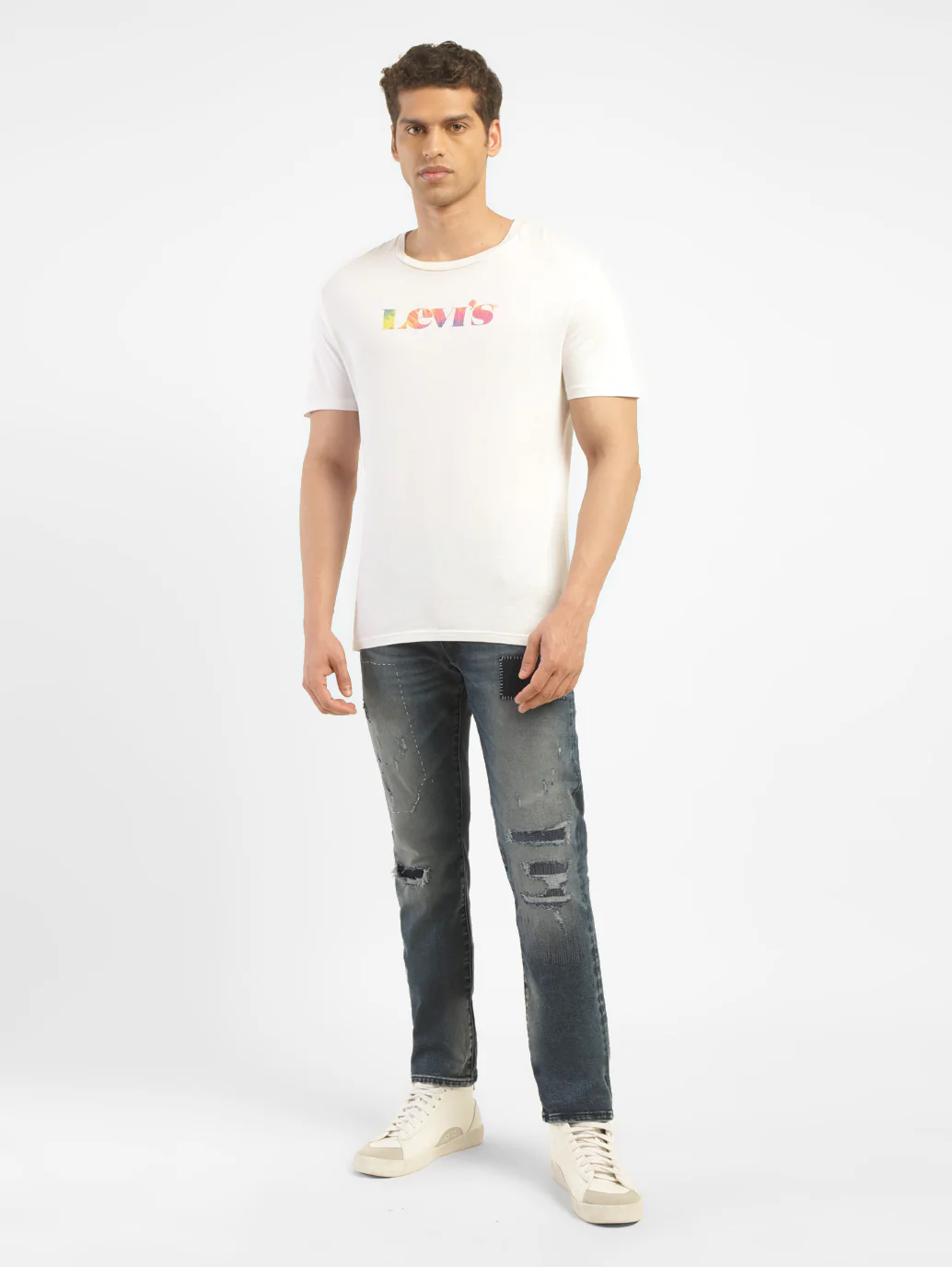 Men's 511 Blue Slim Fit Mid Rise Jeans - Image 7