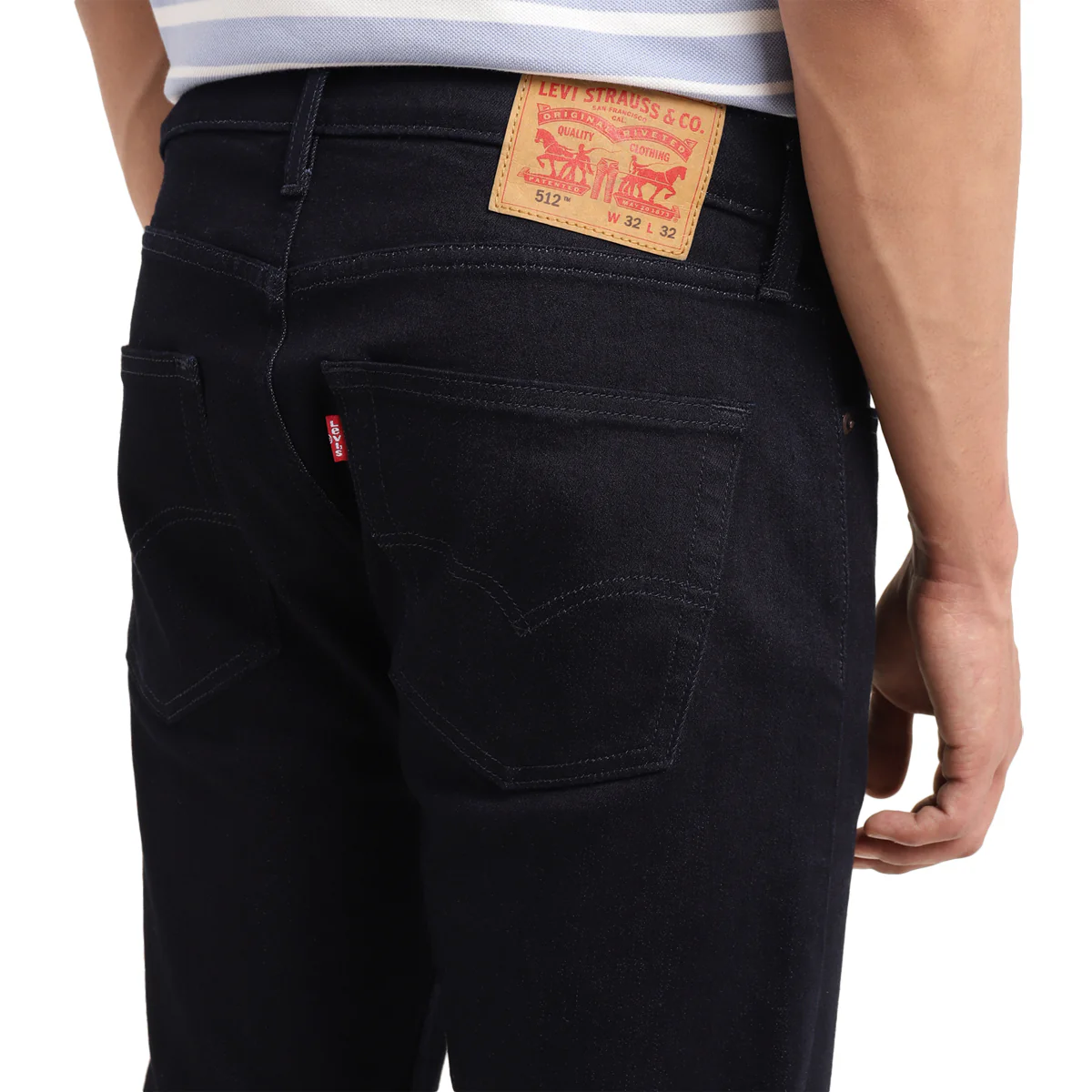 Men's 511 Navy Blue Slim Fit Mid Rise Jeans - Image 5