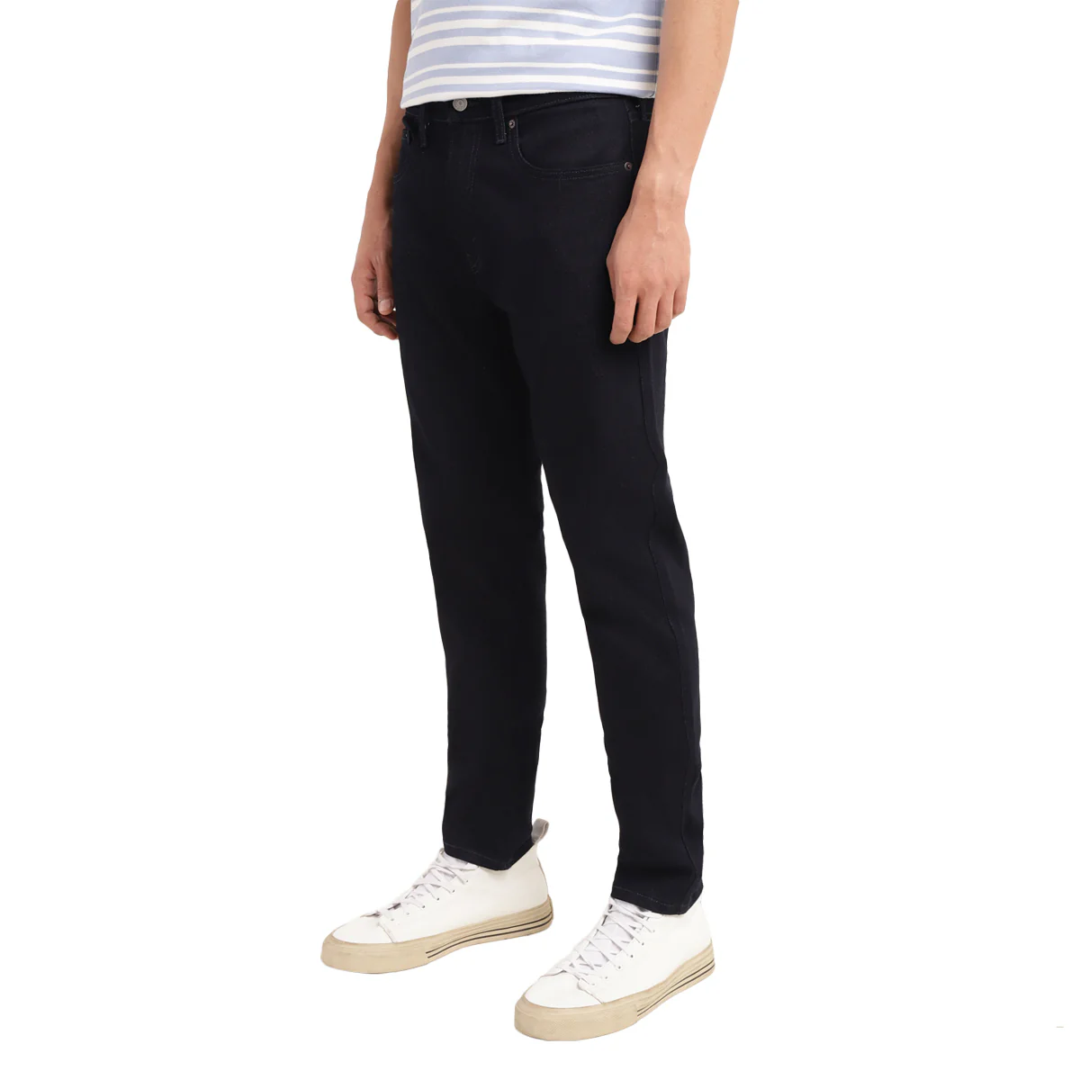 Men's 511 Navy Blue Slim Fit Mid Rise Jeans - Image 7