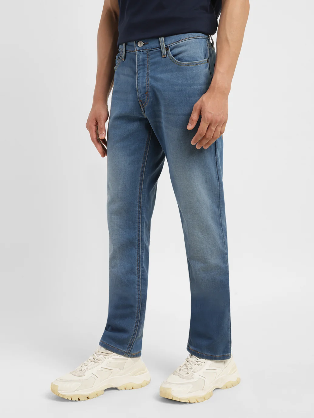 Men's 511 Blue Slim Fit Mid Rise Jeans - Image 3