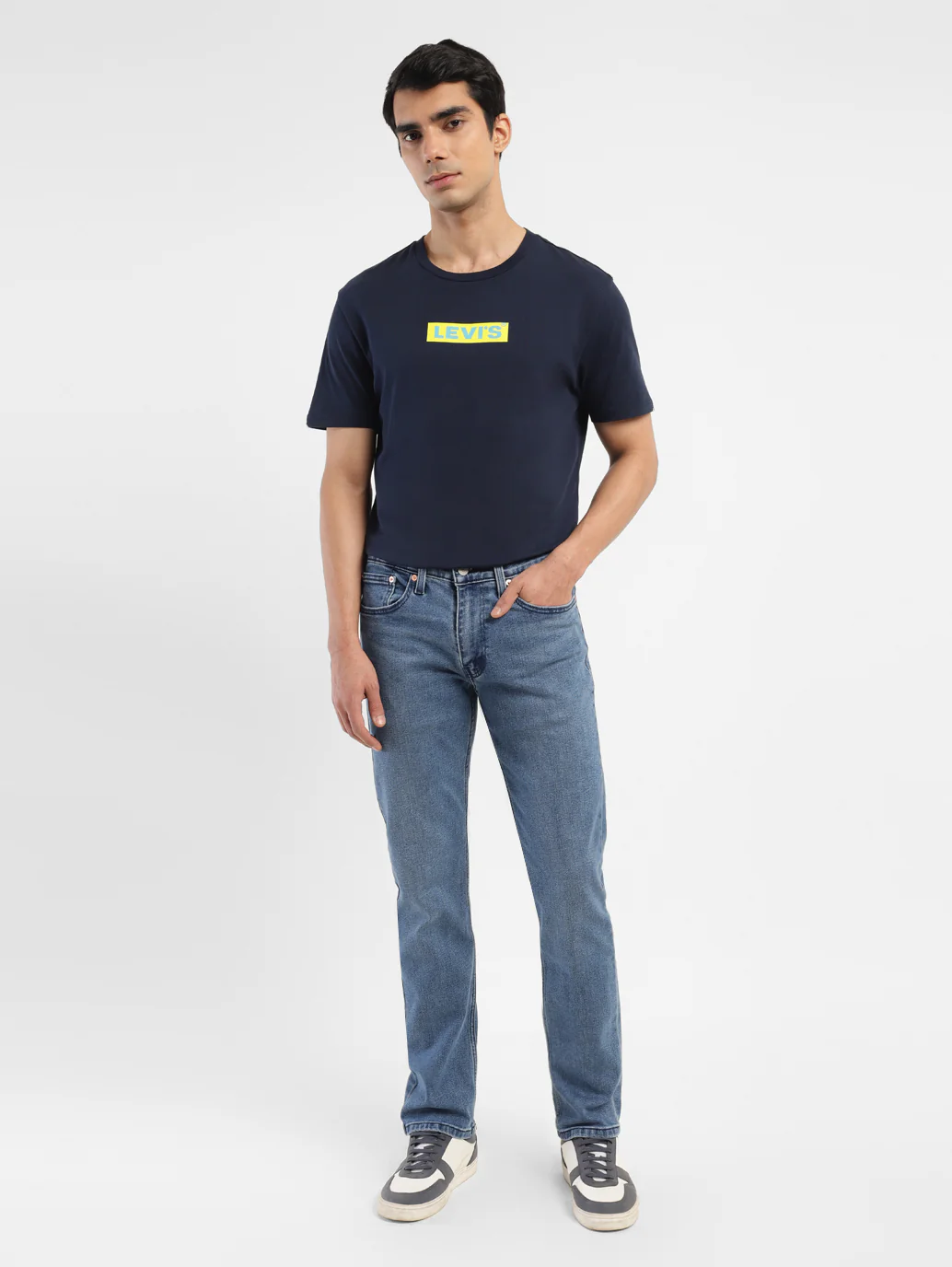Men's 511 Blue Slim Fit Mid Rise Jeans - Image 8