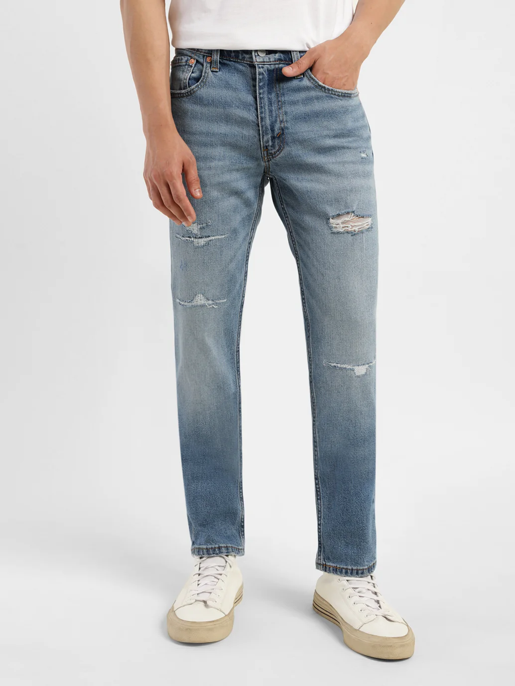Men's 511 Blue Slim Fit Mid Rise Jeans - Image 2