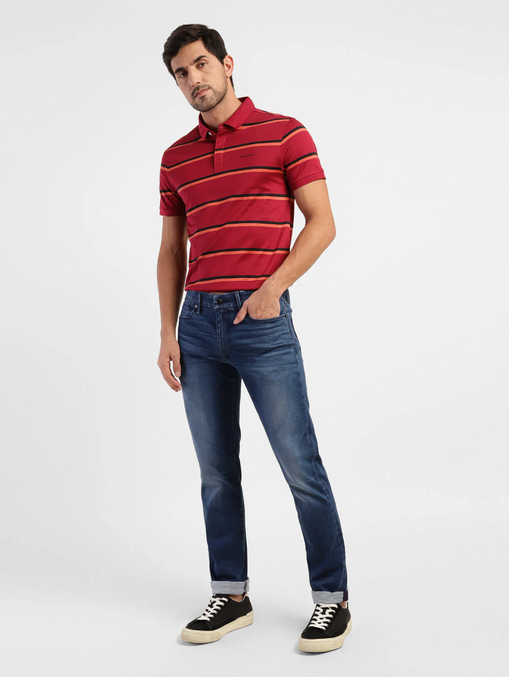 Men's Redloop 511 Blue Slim Fit Mid Rise Jeans - Image 2