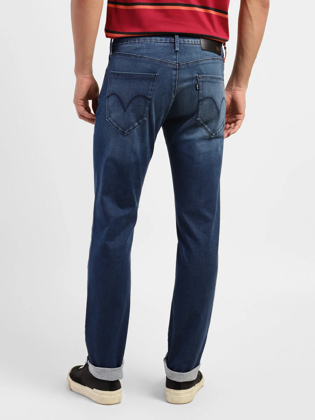 Men's Redloop 511 Blue Slim Fit Mid Rise Jeans - Image 3