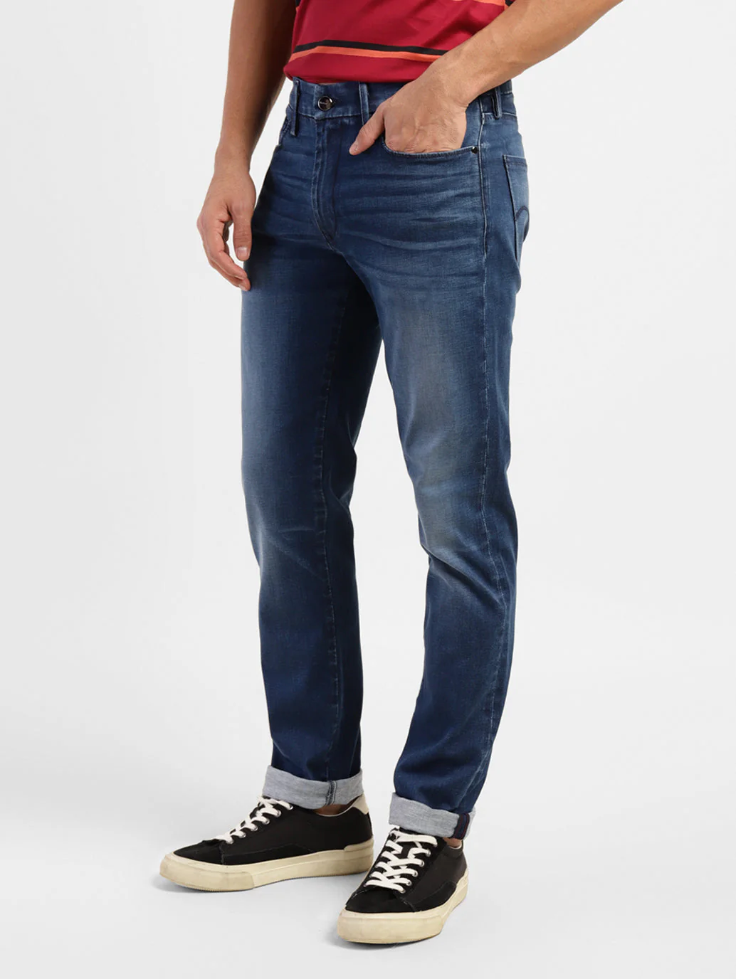Men's Redloop 511 Blue Slim Fit Mid Rise Jeans - Image 5