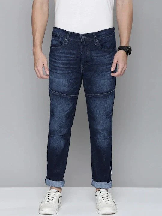 Men's 511 Blue Slim Fit Mid Rise Jeans - Image 6