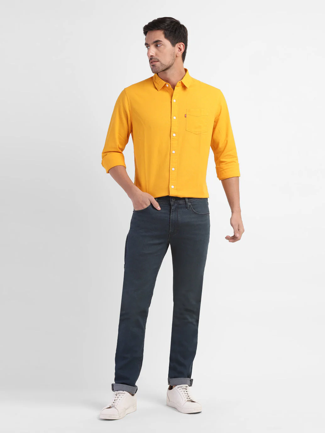 Men's 511 Blue Slim Fit Mid Rise Jeans - Image 6