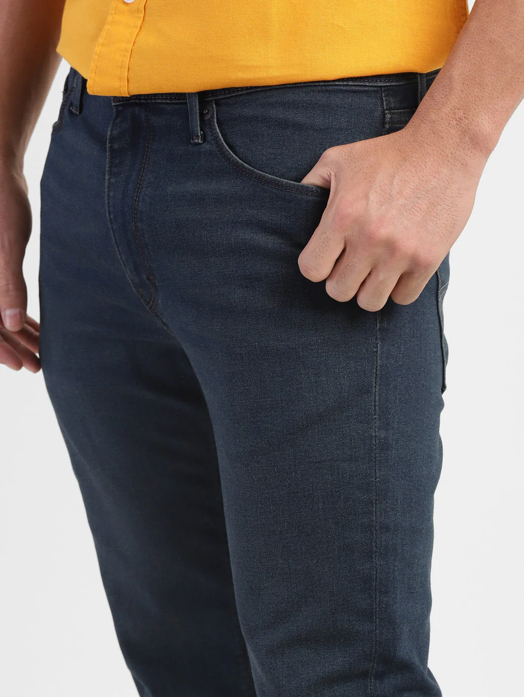 Men's 511 Blue Slim Fit Mid Rise Jeans - Image 7