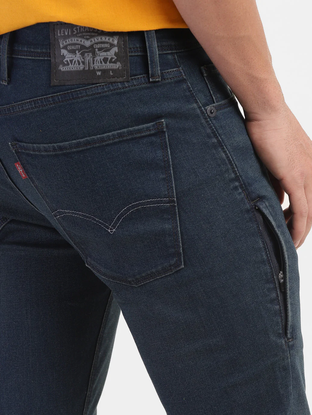 Men's 511 Blue Slim Fit Mid Rise Jeans - Image 8
