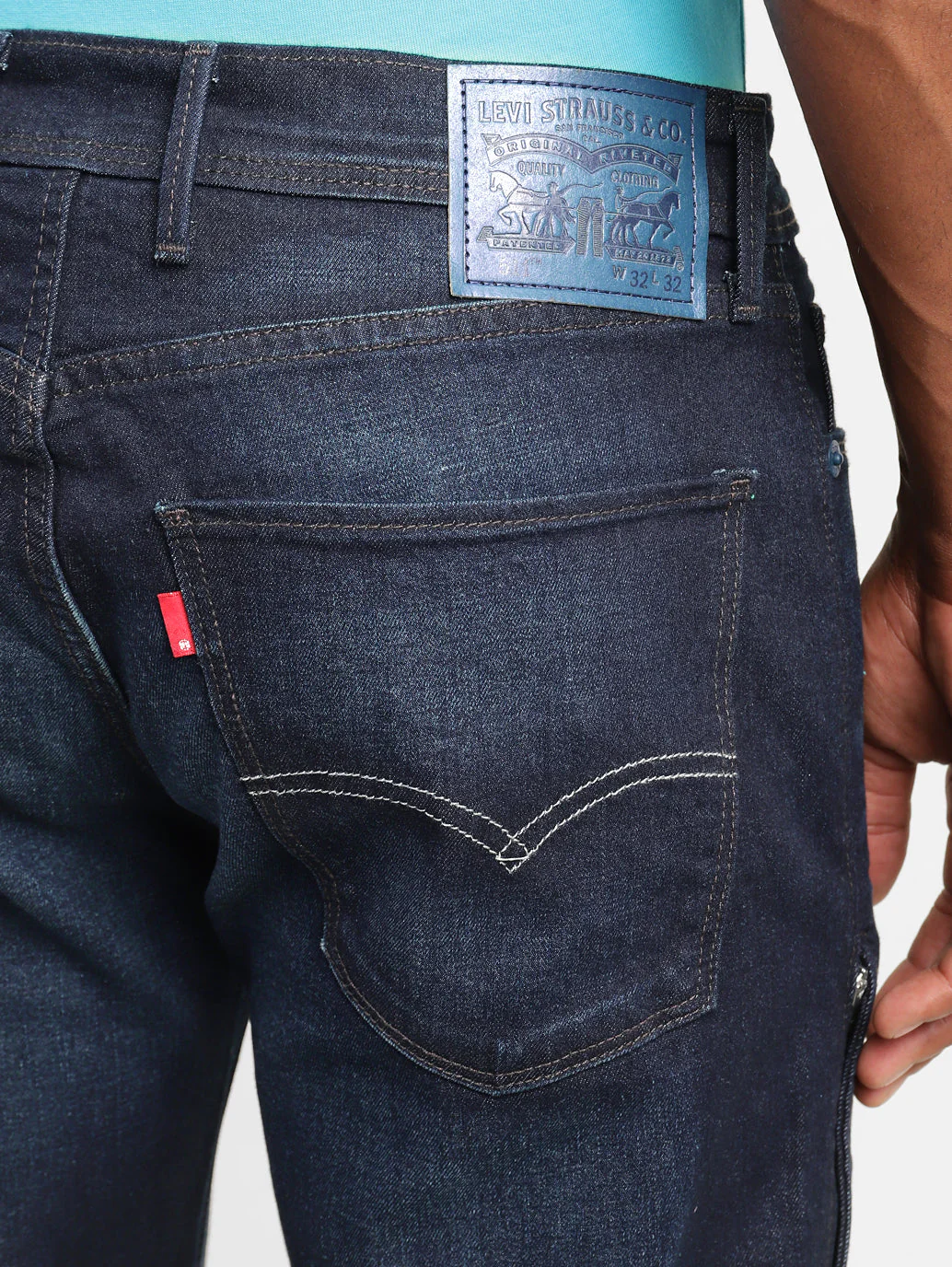 Men's 511 Blue Slim Fit Mid Rise Jeans - Image 8
