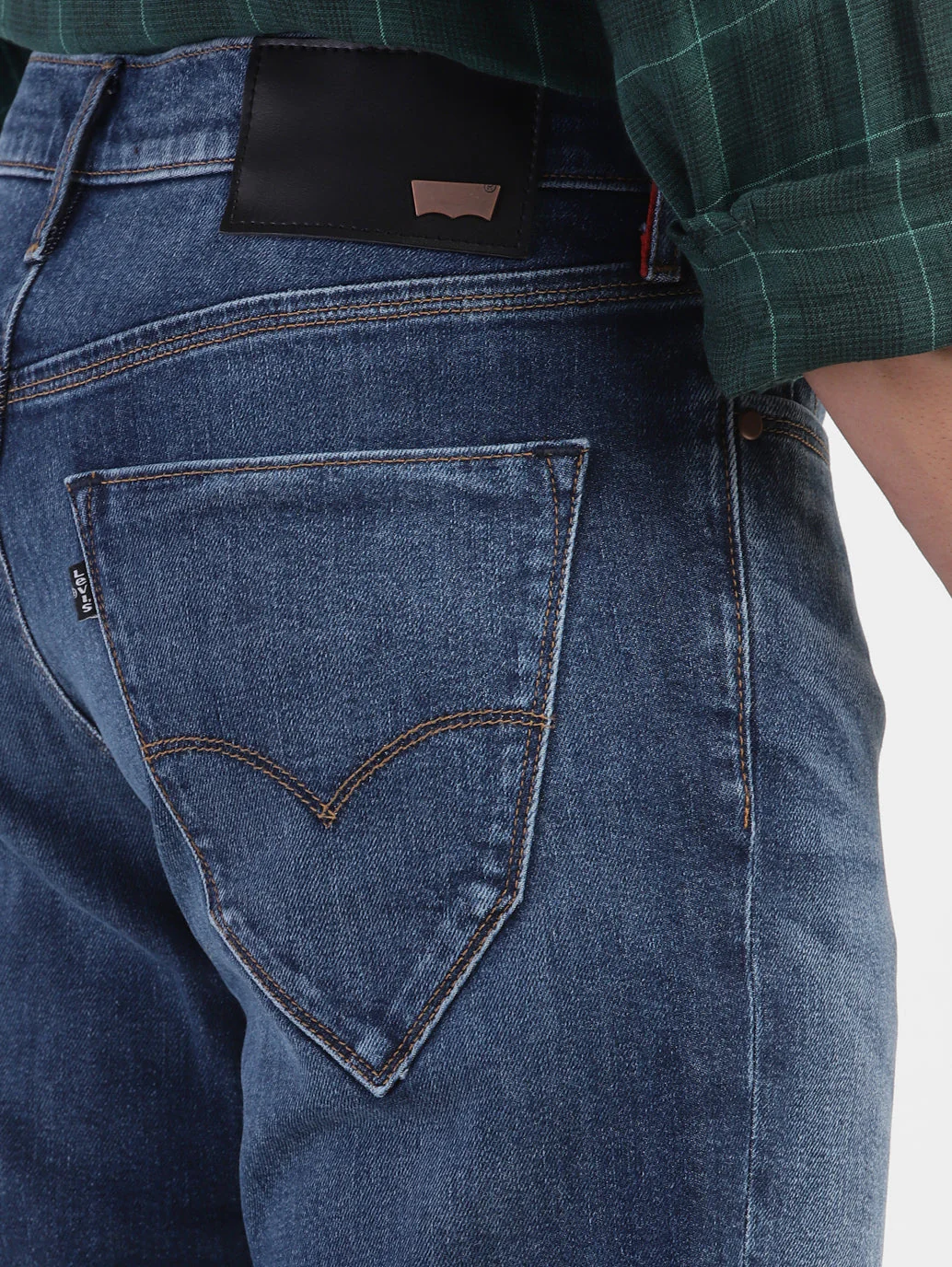Men's Redloop 511 Blue Slim Fit Mid Rise Jeans - Image 8