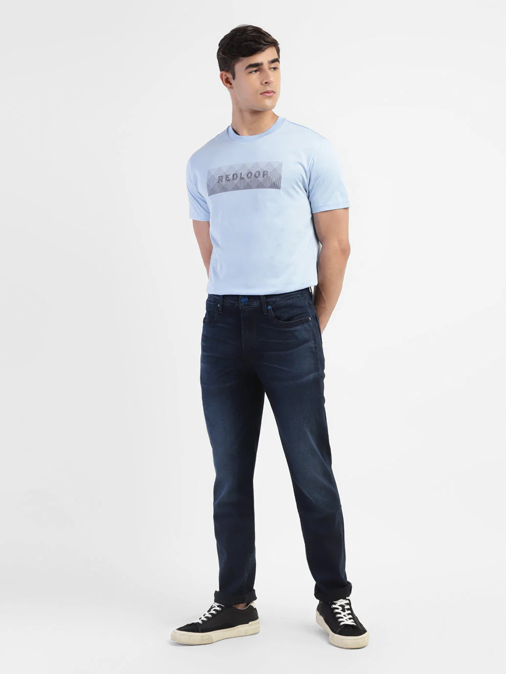 Men's Redloop 511 Blue Slim Fit Mid Rise Jeans