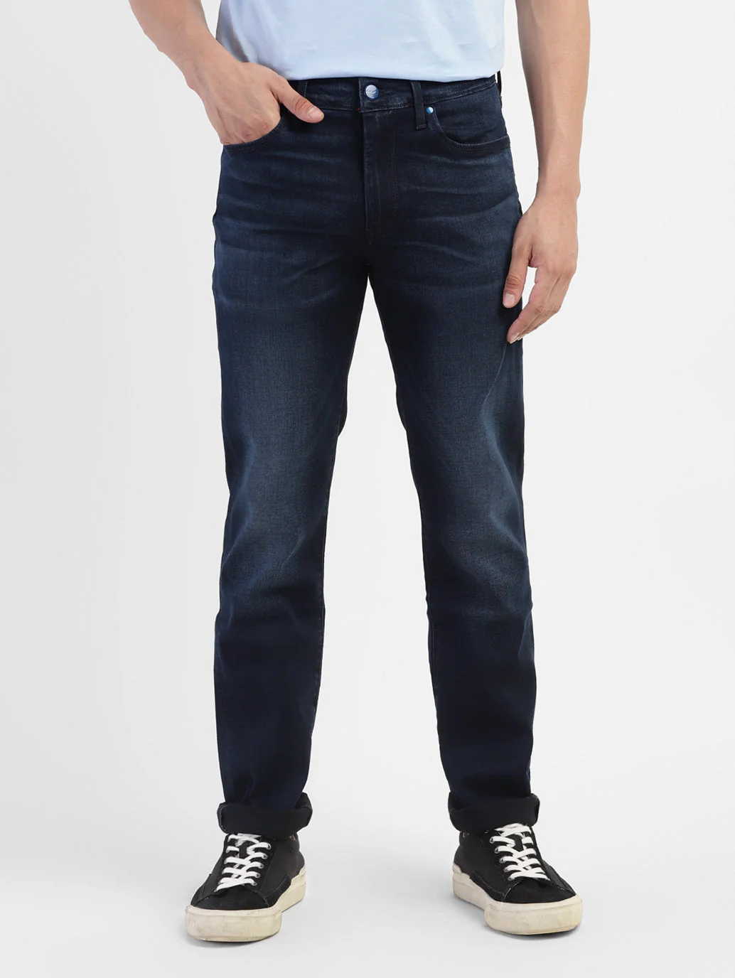 Men's Redloop 511 Blue Slim Fit Mid Rise Jeans - Image 2