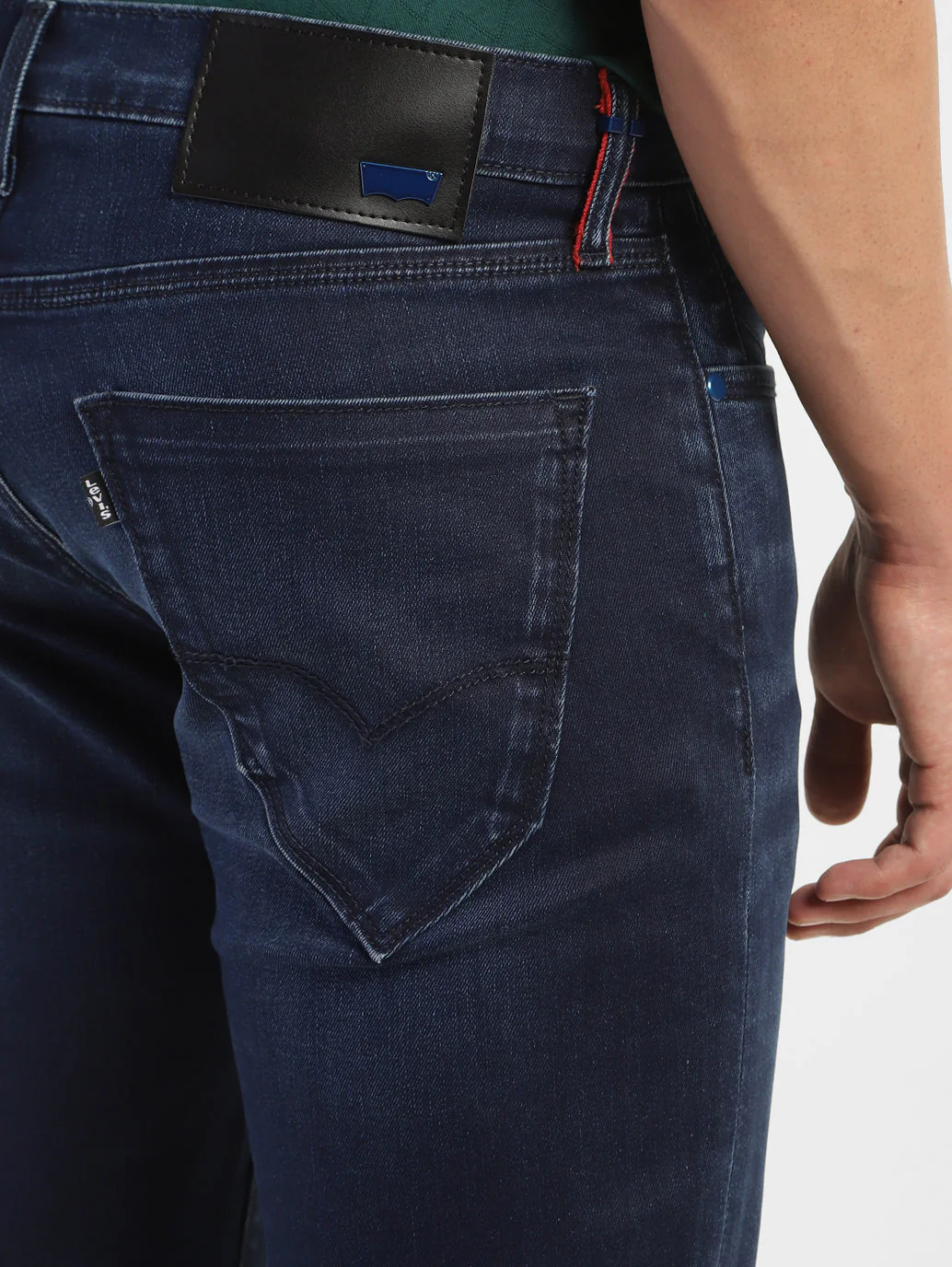 Men's Redloop 511 Blue Slim Fit Mid Rise Jeans - Image 8