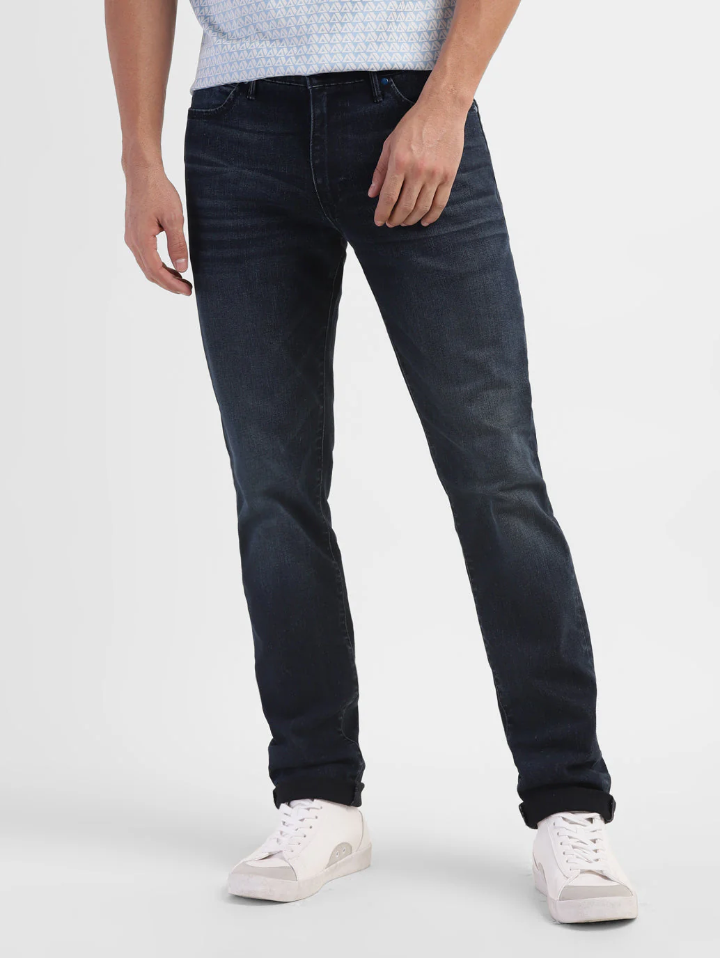Men's Redloop 511 Indigo Slim Fit Mid Rise Jeans - Image 2