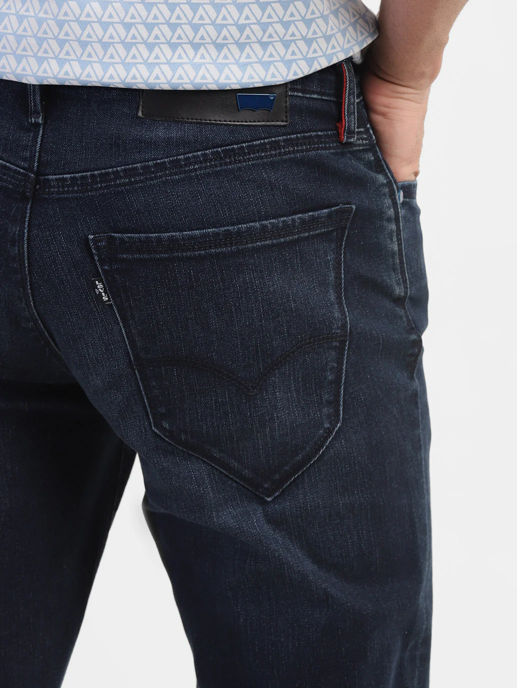 Men's Redloop 511 Indigo Slim Fit Mid Rise Jeans - Image 8