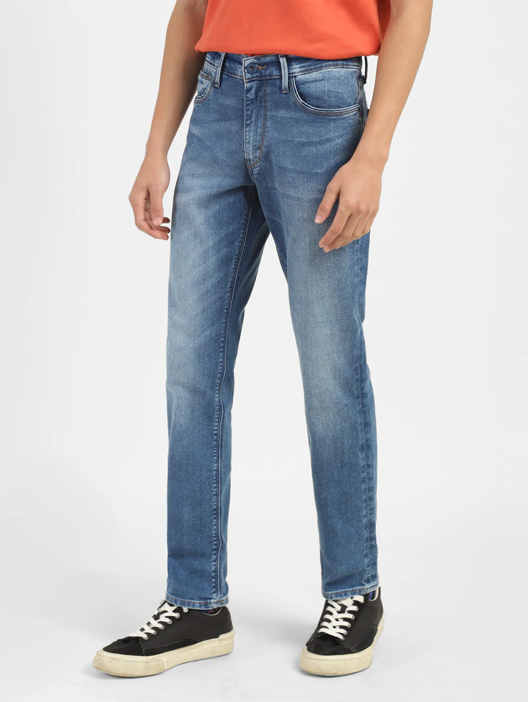 Men's 511 Blue Slim Fit Mid Rise Jeans - Image 5