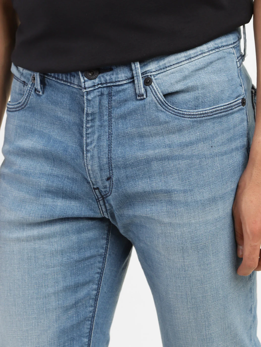 Men's 511 Blue Slim Fit Mid Rise Jeans - Image 6