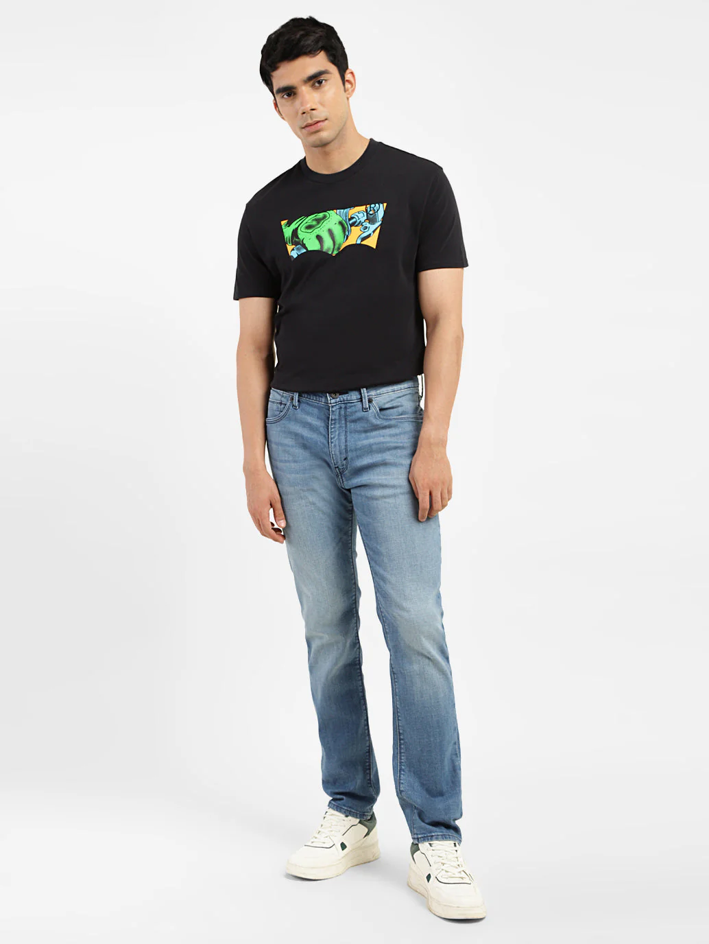 Men's 511 Blue Slim Fit Mid Rise Jeans - Image 8