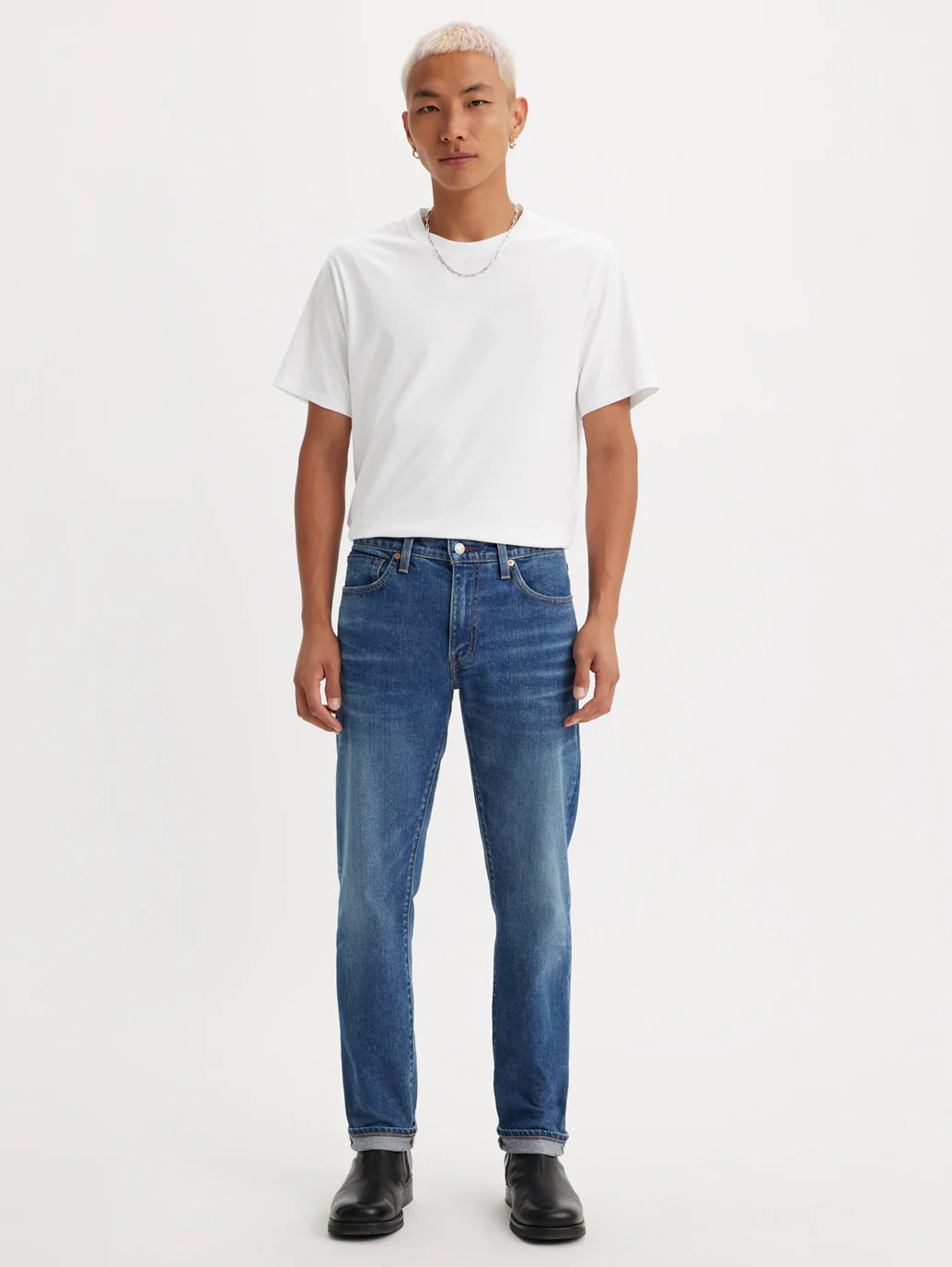 Men's 511 Blue Slim Fit Mid Rise Jeans - Image 7