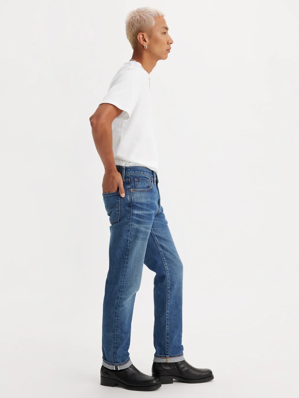 Men's 511 Blue Slim Fit Mid Rise Jeans - Image 9