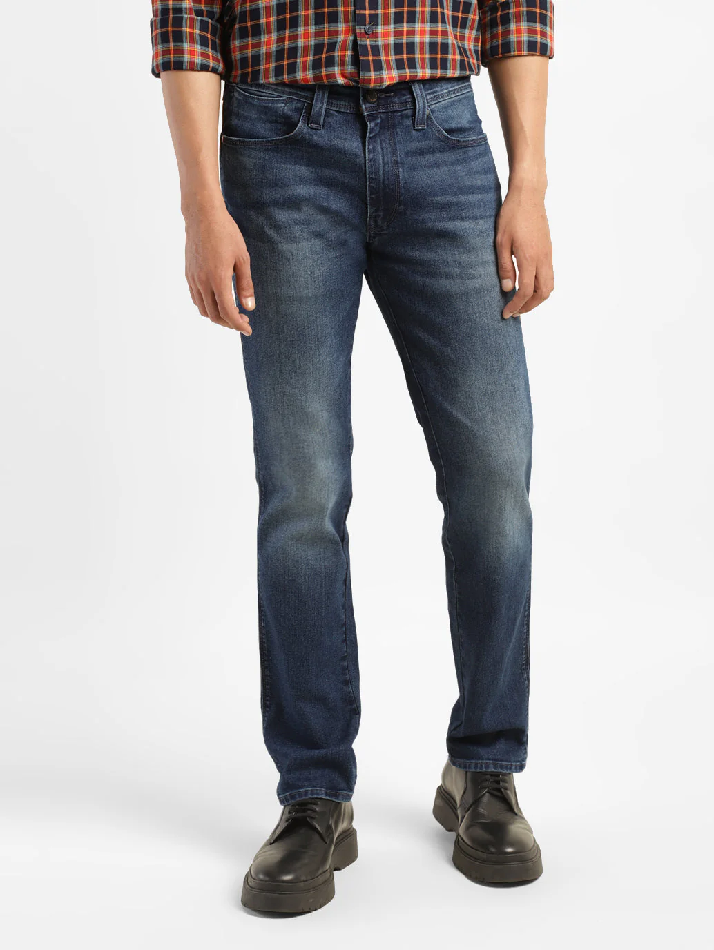 Men's 511 Blue Slim Fit Mid Rise Jeans - Image 2